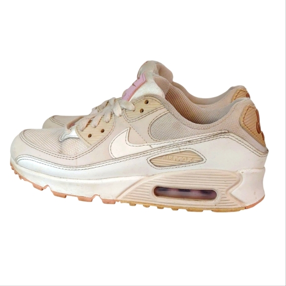 Nike Tan And White Air max 90 Women's Sneakers Size 7 - Picture 5 of 13